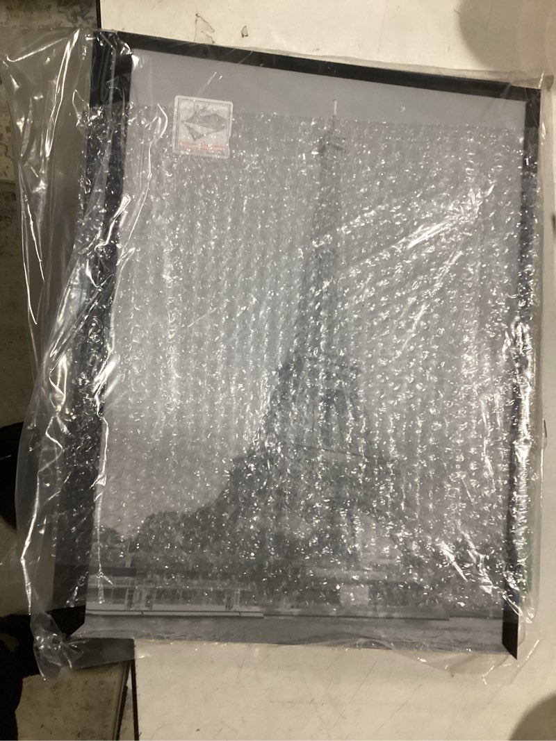 Condition photo showing As Is for upsimples 12x16 picture frame black 3 pack, scratch-proof poster frames 12 x 16 for photo gallery - slide-in strips, horizontal or vertical wall mounting black 12x16