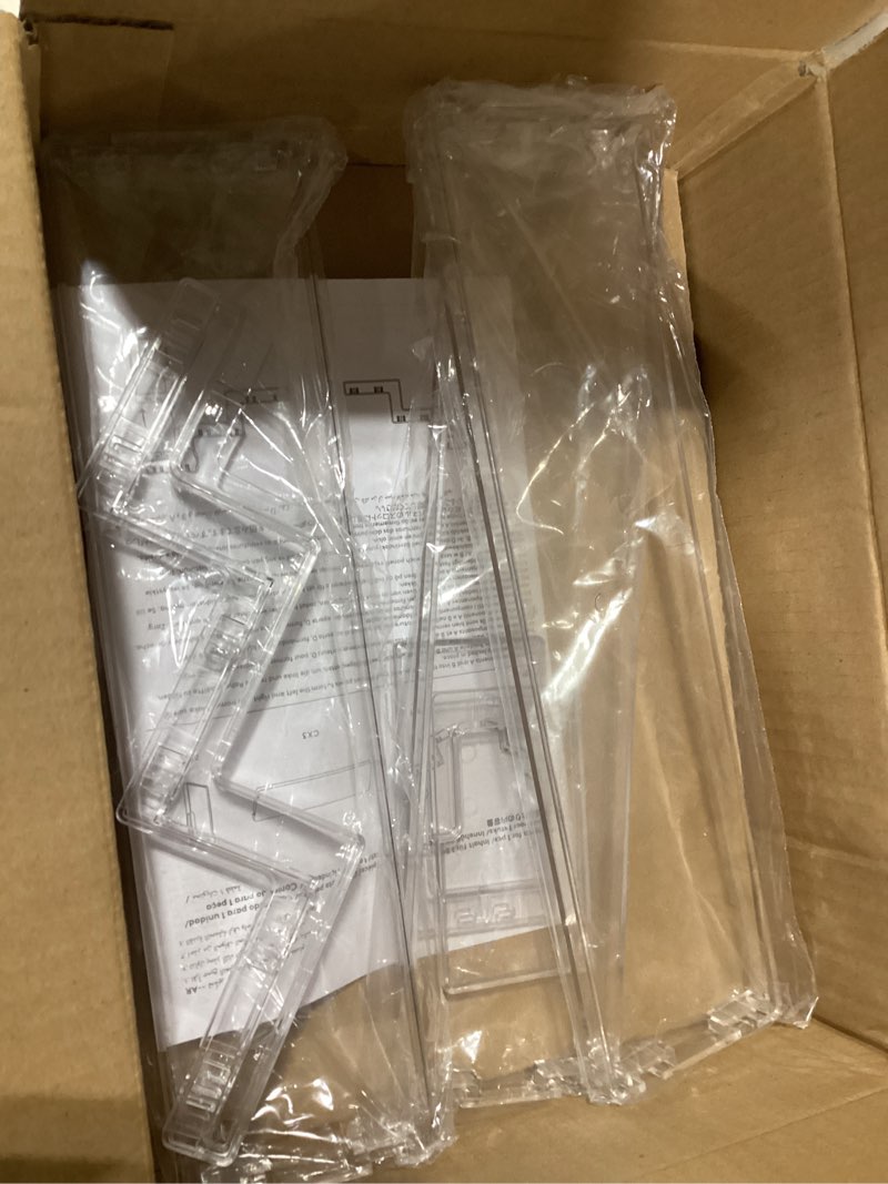 Condition photo showing Good Condition for lifewit 12 inch perfume stand organizer, 3 tier plastic display riser for makeup, skincare vanity storage, cupcake, figurine holder, bathroom, bedroom, room decor, clear, 1 pack clear 12 inch,1 pcs