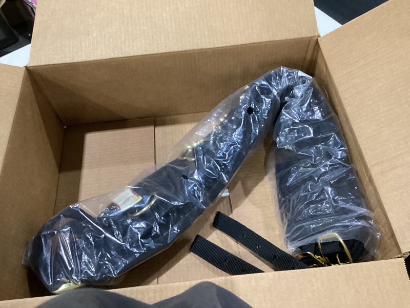 Condition photo showing Good Condition for Weaver Equine Adjustable Surcingles for Horses with Shock-Absorbing Neoprene, Brass Plated Buckles & Dee Rings for Side Reins, Fits 68" to 72"