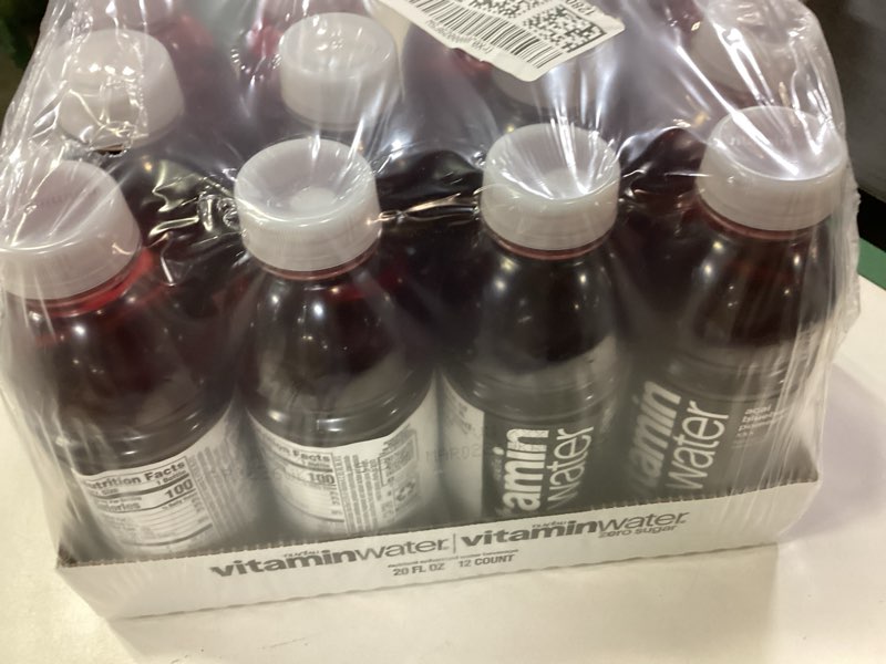 Condition photo showing item condition for (MAR 02 2026) vitaminwater XXX Açai Blueberry Pomegranate Nutrient Enhanced Flavored Water Beverage, 20 fl oz Bottles, 12 Pack XXX Açai Blueberry Pomegranate 20 fl oz (Pack of 12)