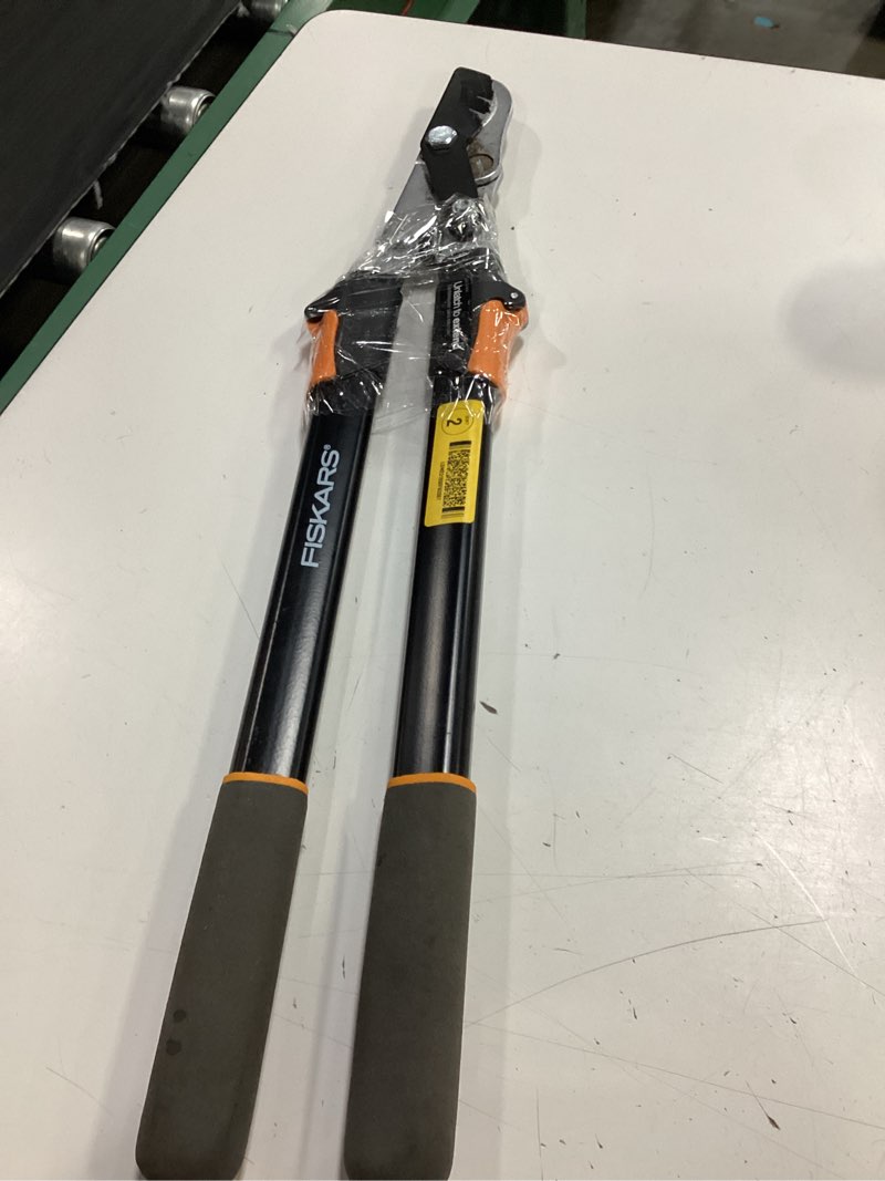 Condition photo showing As Is for fiskars 91686935j telescoping power-lever bypass lopper, cushioned grip