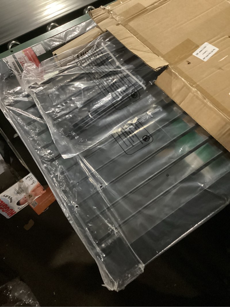 Condition photo showing New/Like New for No Pawblems 55" Extra Tall Pet Gate for Cat/Dog, 29-40" Wide Auto Close Tall Dog Gate for Doorways/Hallways, 1.37" Ultra Narrow Spacing, NO Drilling Pressure Mounted, Black Black - S10 55" Tall, 29-40" Wide