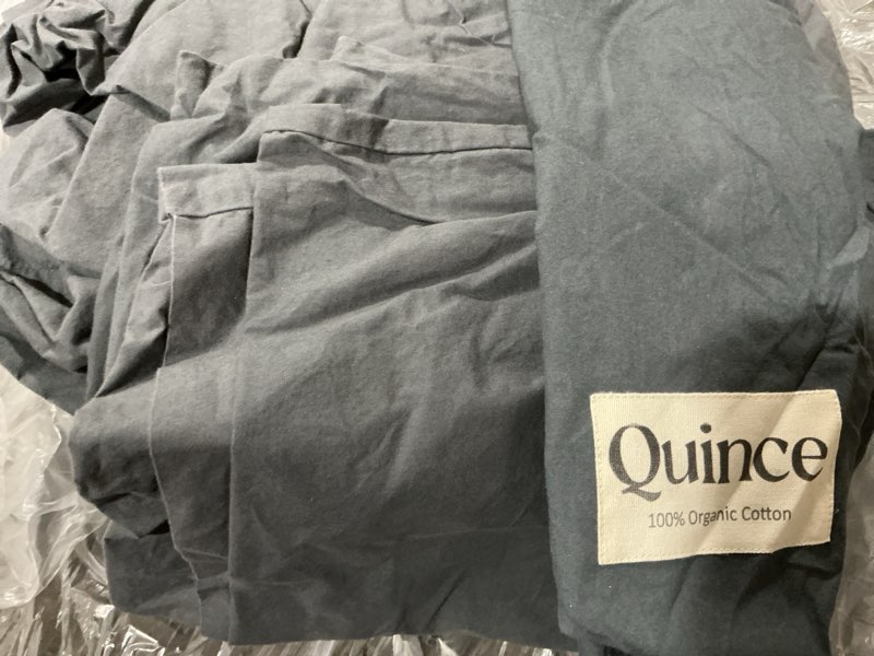 Condition photo showing Good Condition for organic brushed cotton sheet set, king, nightfall