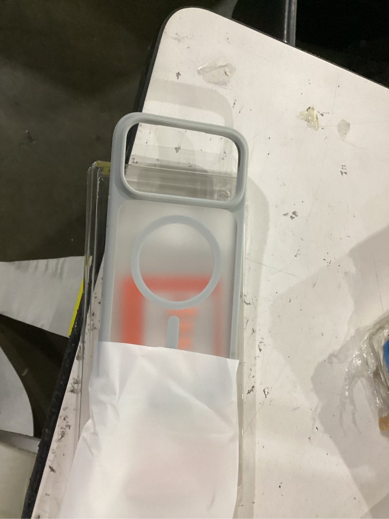Condition photo showing Good Condition for torras stronger magnetic & shockproof for iphone 17 pro max case, fit for magsafe, military grade drop protection, camera control, diy button, slim for iphone 17 pro max case translucent silver