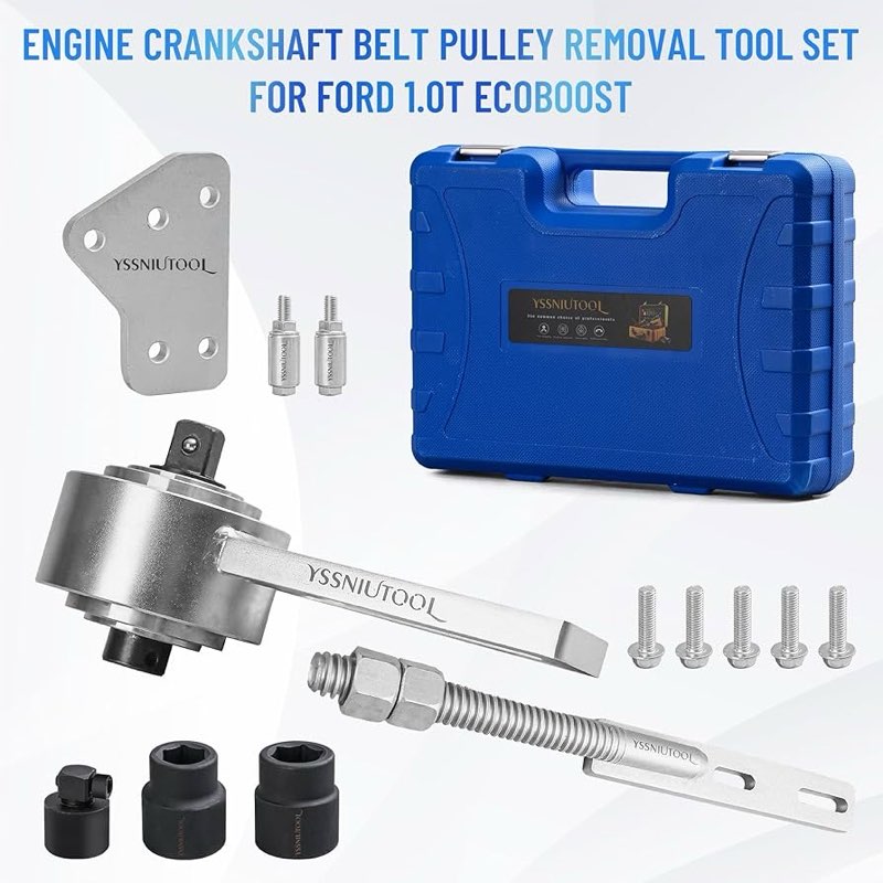 YSSNIUTOOL 303-1611 Engine Crankshaft Belt Pulley Removal Tool 1:5 Torque Multiplier for with 21mm a