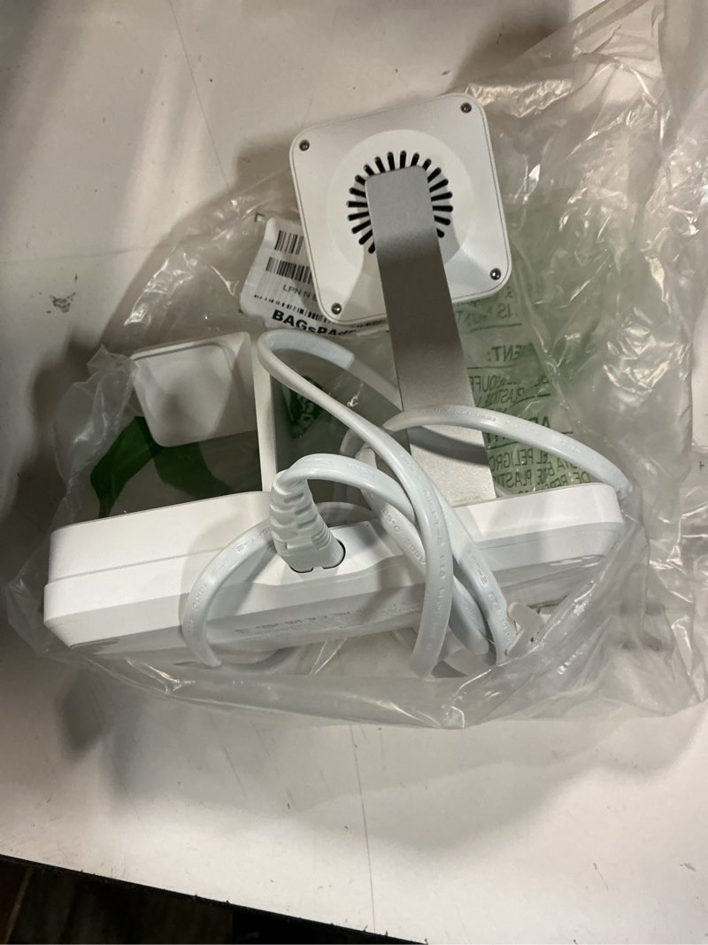 Condition photo showing As Is for esr 100w 6-in-1 gan charging station with cryoboost, compatible with magsafe charger stand, magnetic wireless charger for iphone 17/16/15/14/13/12, apple watch, airpods pro/3/2, classic white 100w classic white