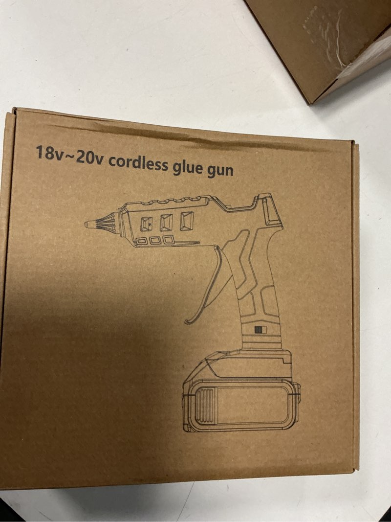 Condition photo showing New/Like New for mellif 100w hot glue gun cordless for makita battery 18v l li-ion battery powered full size 11mm sti