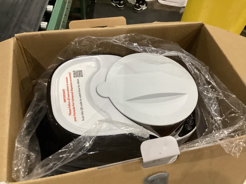 Condition photo showing As Is for Baby Brezza New and Improved Formula Pro Advanced Formula Dispenser Machine - Automatically Mix a Warm Formula Bottle Instantly - Easily Make Bottle with Automatic Powder Blending, White