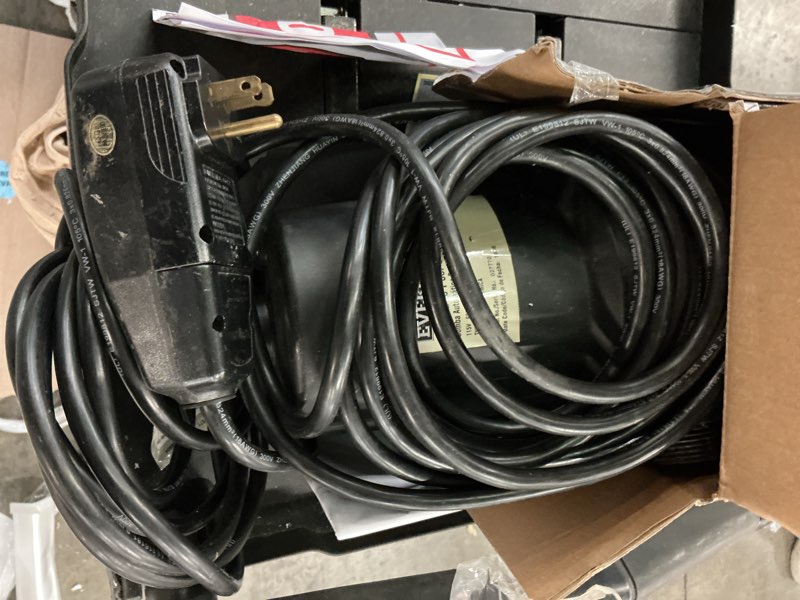 Condition photo showing As Is for everbilt 1/6 hp plastic submersible utility pump