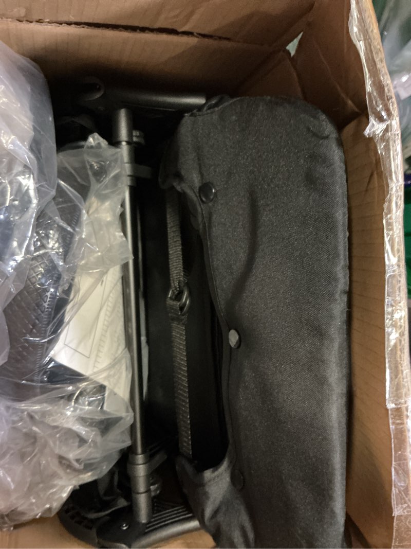 Condition photo showing As Is for Gravity Folding Baby Stroller - Portable Travel Toddler Stroller w/Adjustable Backrest, Canopy & Cup Holder, Lightweight and UV Protected, One-Hand Automatic Folding - Khaki