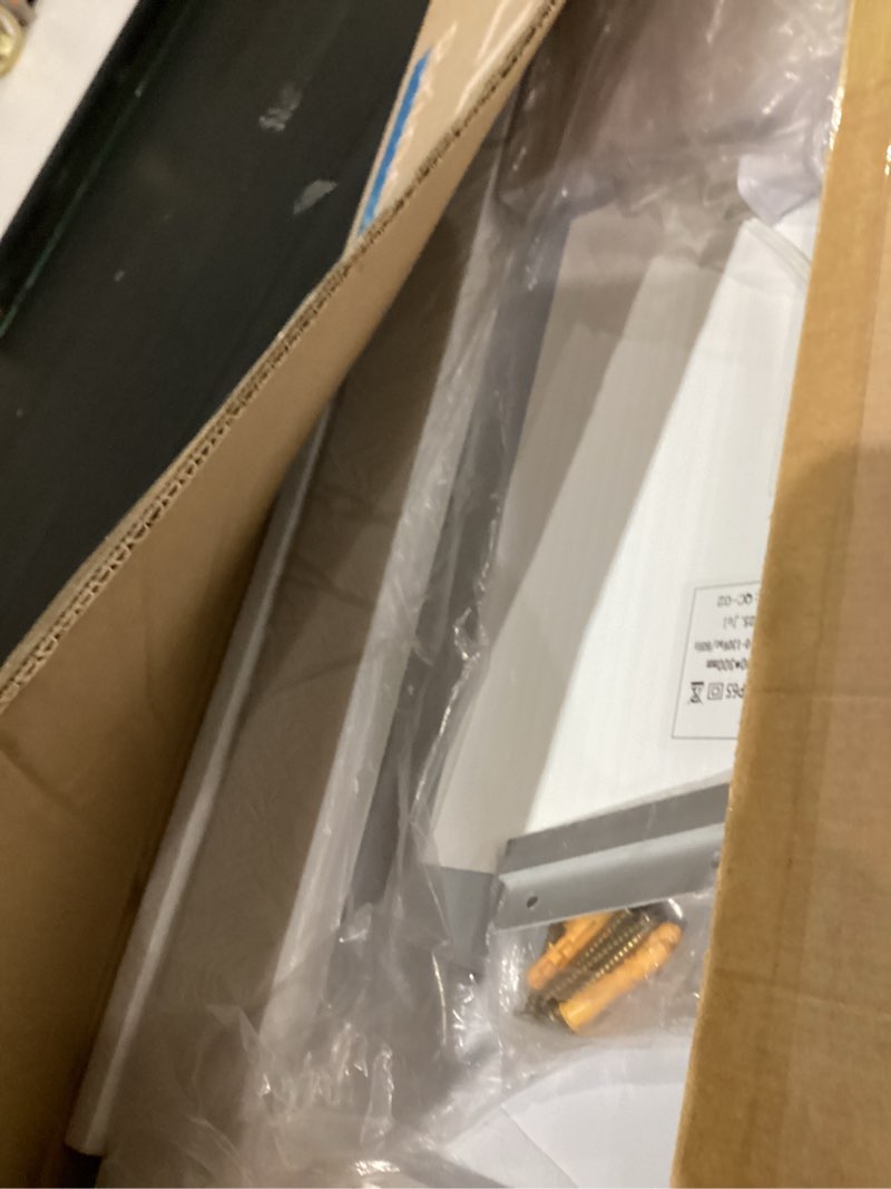 Condition photo showing As Is for 22"x30" LED Bathroom Mirror with Lights, Anti-Fog, Backlit + Front Lit, Dimmable, Led Vanity Mirror for Wall, Lighted Bathroom Mirror, 3 Colors, Shatter-Proof Tempered Glass White 22"L x 30"W