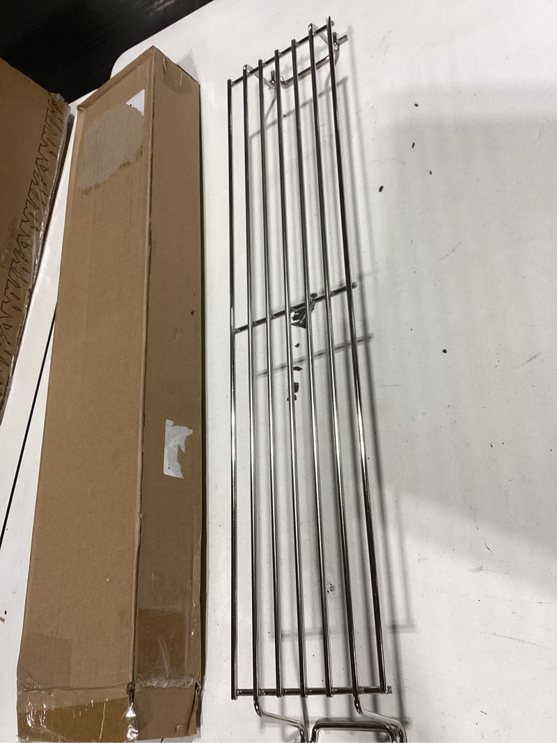 Condition photo showing New/Like New for grill warming rack for weber spirit grill 7641 warming rack spirit 300 series, grills with front control knobs?25'' stainless steel grill upper rack for weber genesis silver gold b/c grills for weber spirit 300 series