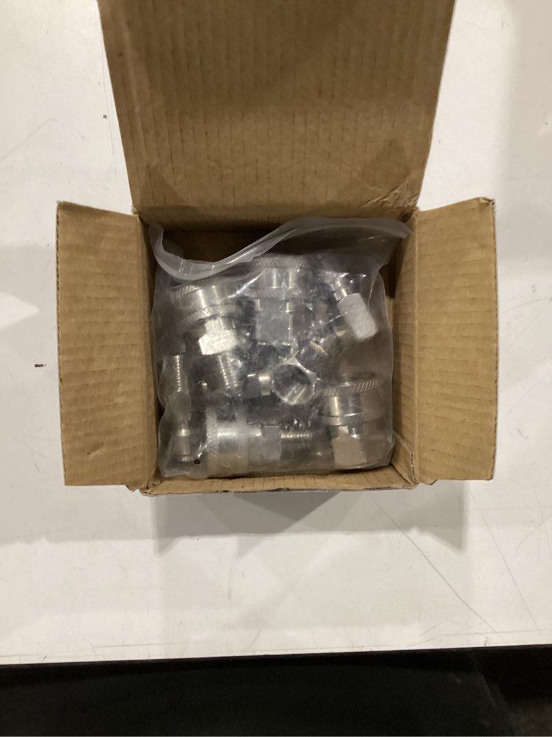 Condition photo showing Good Condition for raincovo pressure washer quick connect 3/8 inch, pressure washer fittings, stainless steel adapter set, female and male thread, 8 pieces