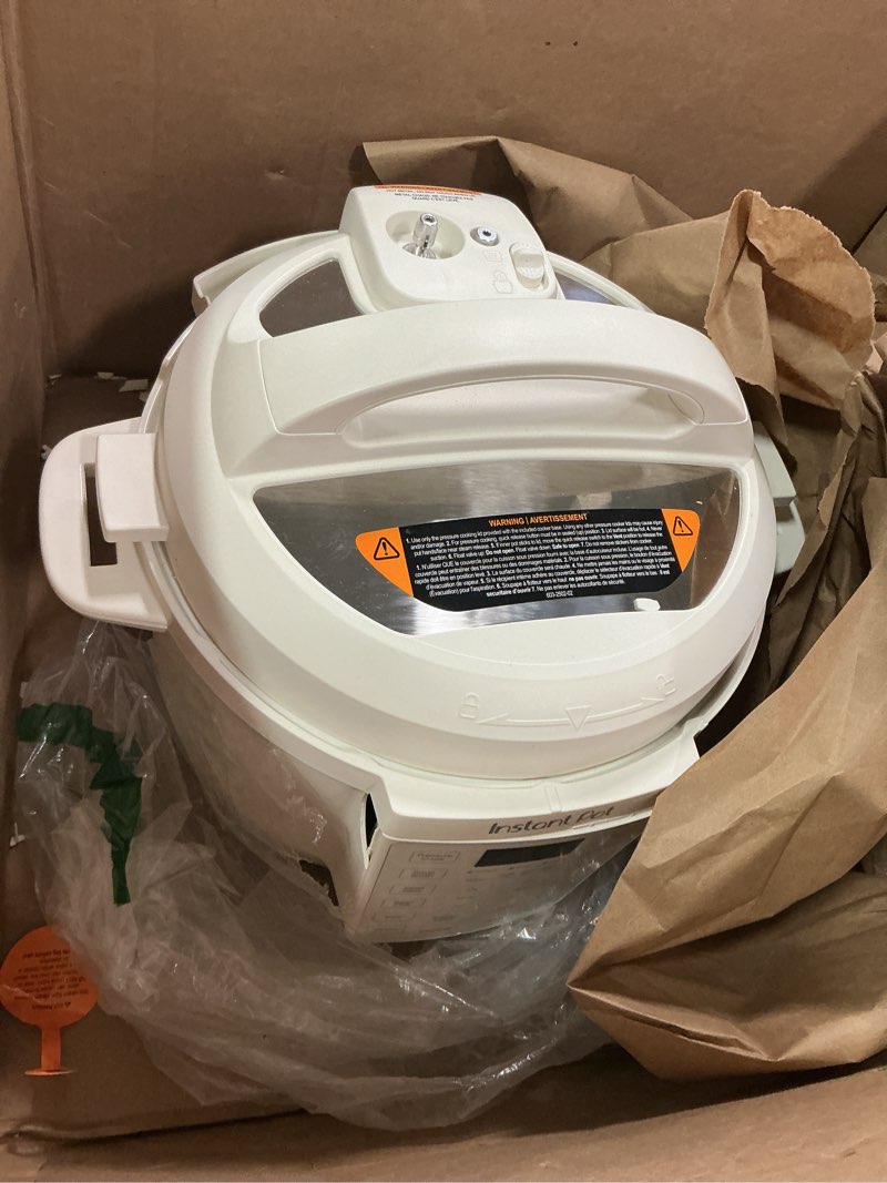 Condition photo showing As Is for Instant Pot RIO, 7-in-1 Electric Multi-Cooker, PressureCooker, SlowCooker, RiceCooker, Steamer, Sauté, Yogurt Maker, & Warmer, Includes App With Over 800 Recipes, 6 Quart, Sea Salt