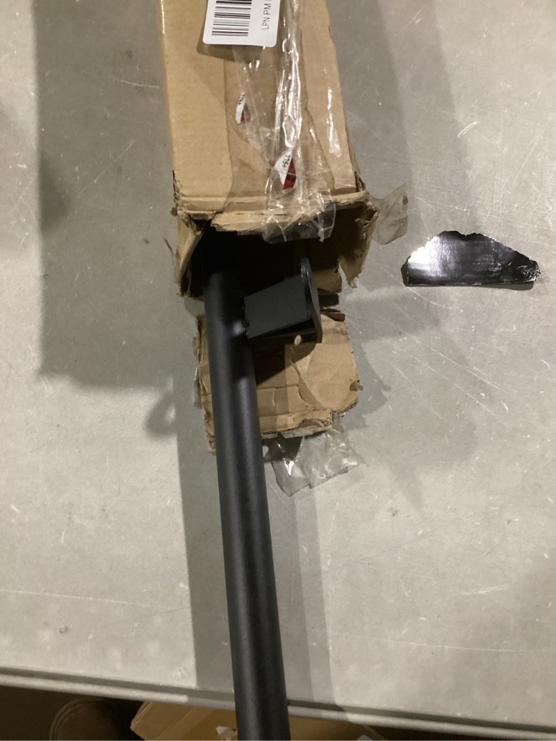 Condition photo showing Good Condition for DIYHD 3.3FT Sliding Library Ladder Track Extension with 2 Wall Mount Brackets(Not Including Roller Set), Rustic Black Add-On Track for Rolling Ladder System 39-3/4" Extention track Extention Track-black