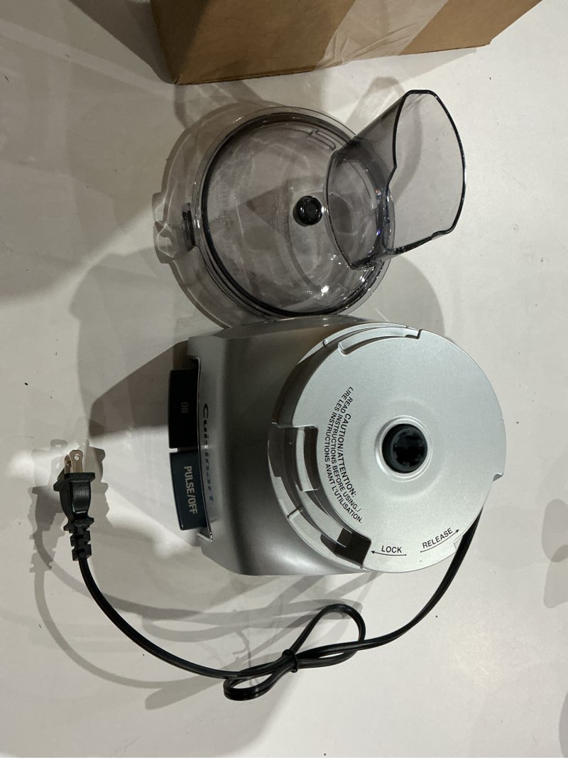 Condition photo showing As Is for cuisinart 5-cup chop & shred food processor, silver, fp-5