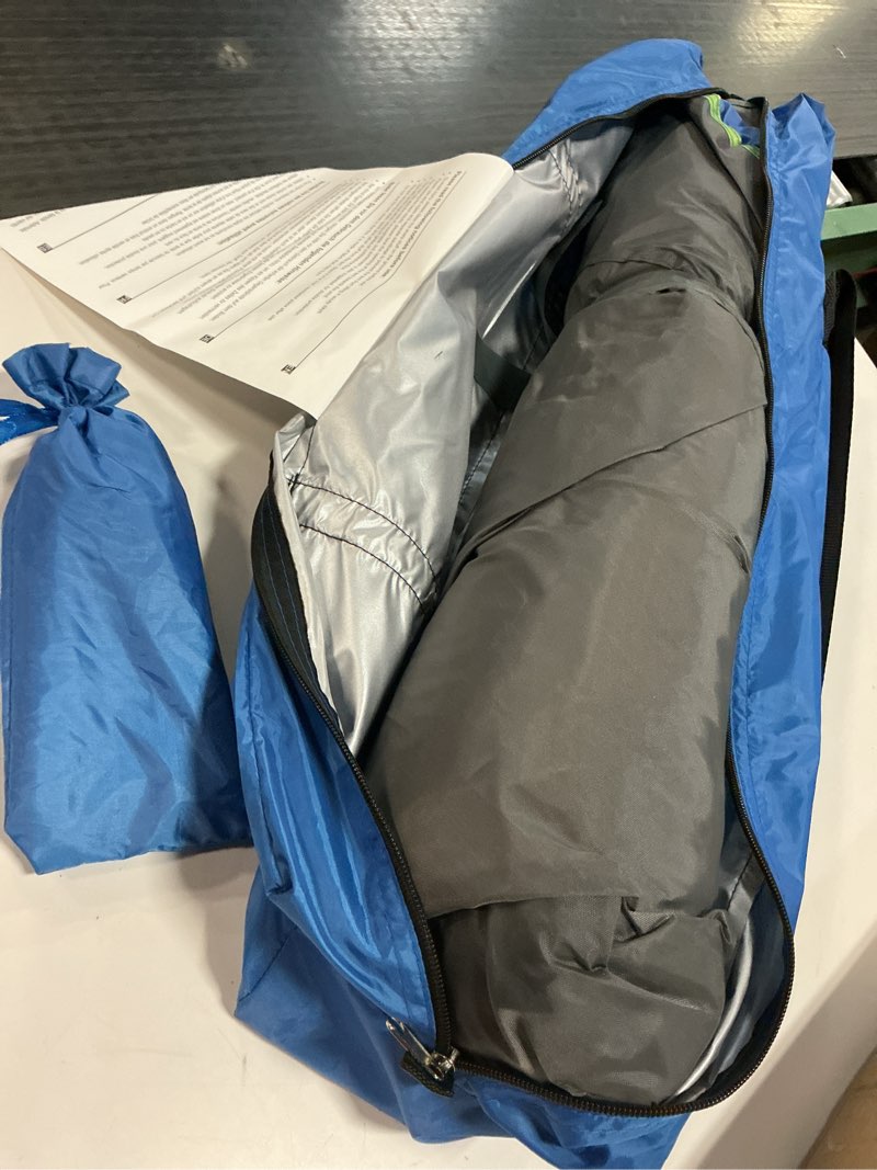 Condition photo showing Good Condition for Glymnis Pop Up Beach Tent Sun Shade Shelter for 3-4 Person with UPF 50+, Lightweight & Easy Setup, Vent Windows & Zippered Door, Extended Floor Family Instant Beach Tent Dark Blue