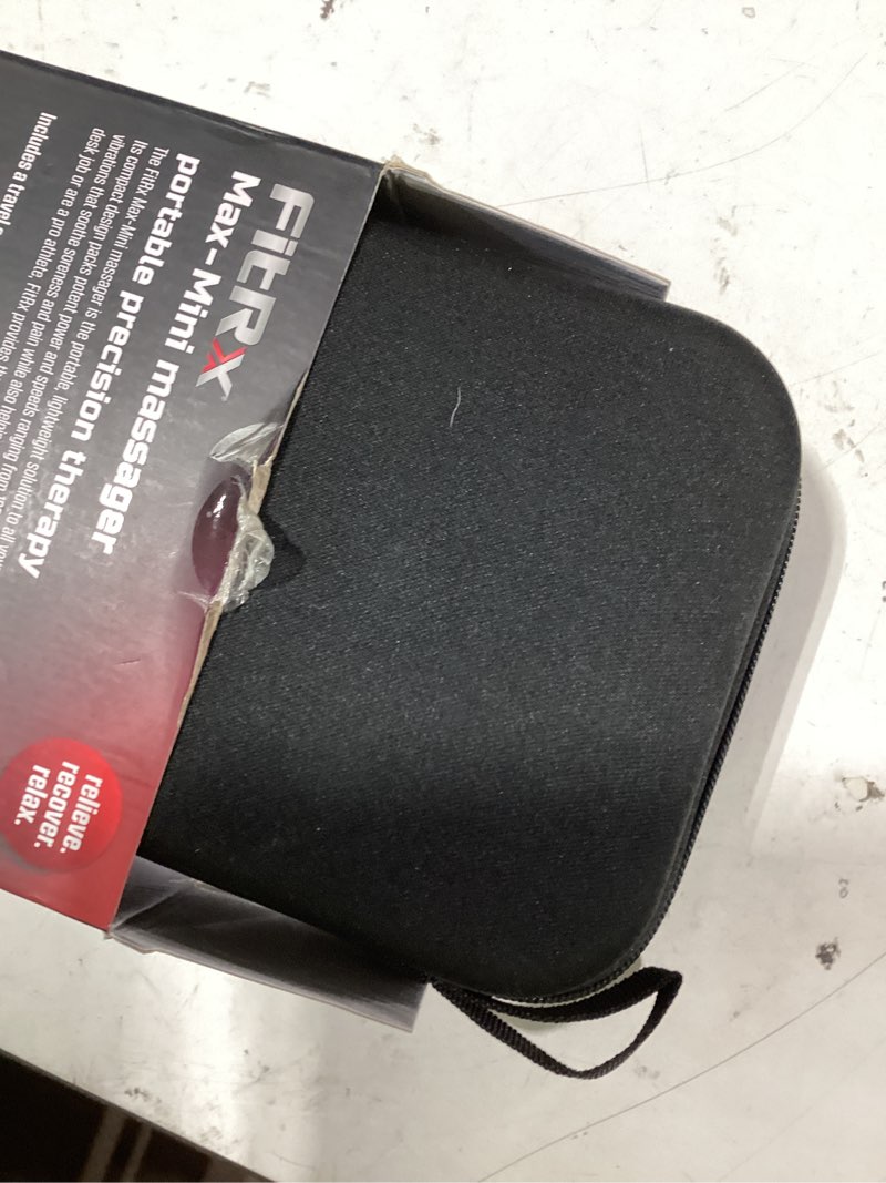 Condition photo showing As Is for fitrx mini pro neck and back massager, handheld deep tissue muscle massage gun