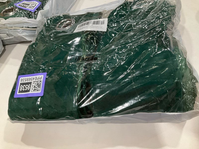 Condition photo showing New/Like New for Emerald Velvet Window Curtains, Canopy Window Curtains, Living Room Modern Bedroom Insulation/Light Filtering/Privacy, 52"x63", Grommet, 2 Piece Emerald 52"W x 63"L (Pack of 2)