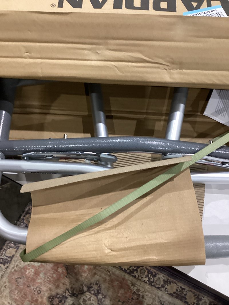 Condition photo showing Good Condition for medline lightweight two button folding walker with 5" wheels, aluminum frame supports up to 300 lbs metallic 1 count (pack of 1)