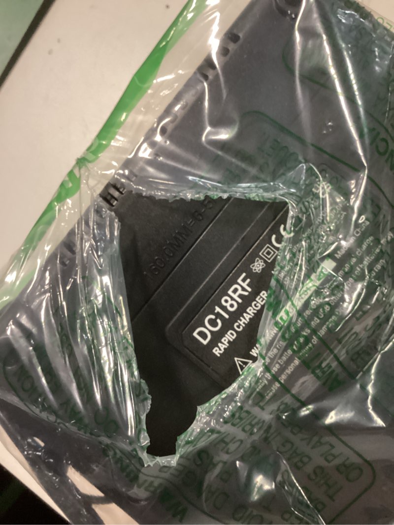 Condition photo showing As Is for dc18rf charger compatible with makita 14.4v/18v lithium-ion battery,3.5a with usb interface charging for bl1815 bl1820 bl1830 bl1840b bl1850 bl1860 bl1450 replacement charger for dc18rc