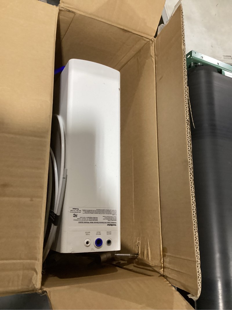 Condition photo showing As Is for 800gpd under sink tankless reverse osmosis system,7-stage ro water filtration system, nsf/ansi 372 certified ro drinking water filter, fcc listed, reduce tds,pfas,odor, 2:1 pure to drain