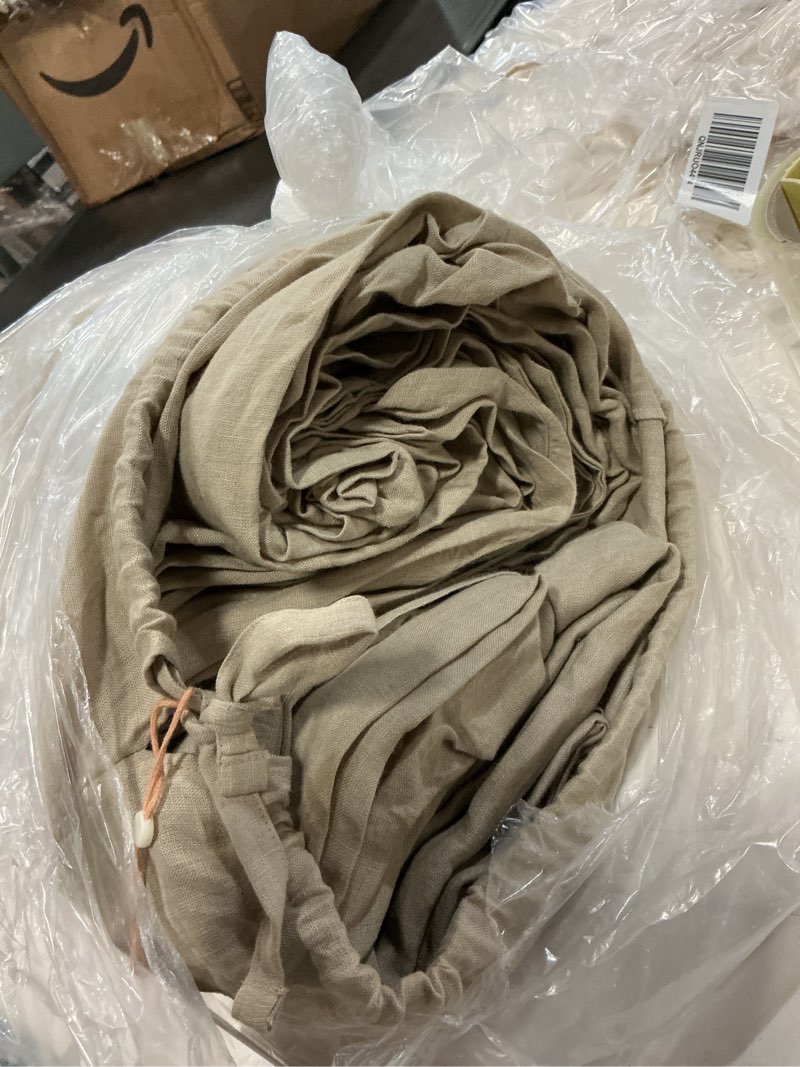 Condition photo showing Good Condition for european linen deluxe bedding bundle, king, toffee