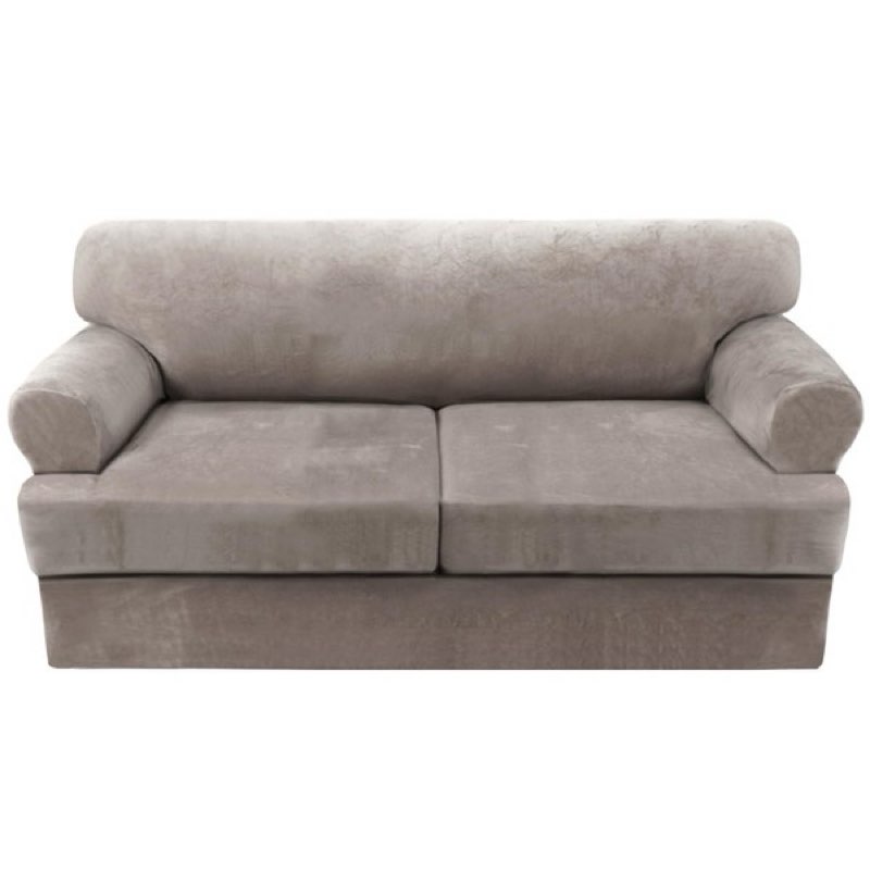 H.VERSAILTEX Sofa Cover 3 Piece T Cushion Loveseat Slipcovers Thick Velvet Couch Cover Furniture Pro