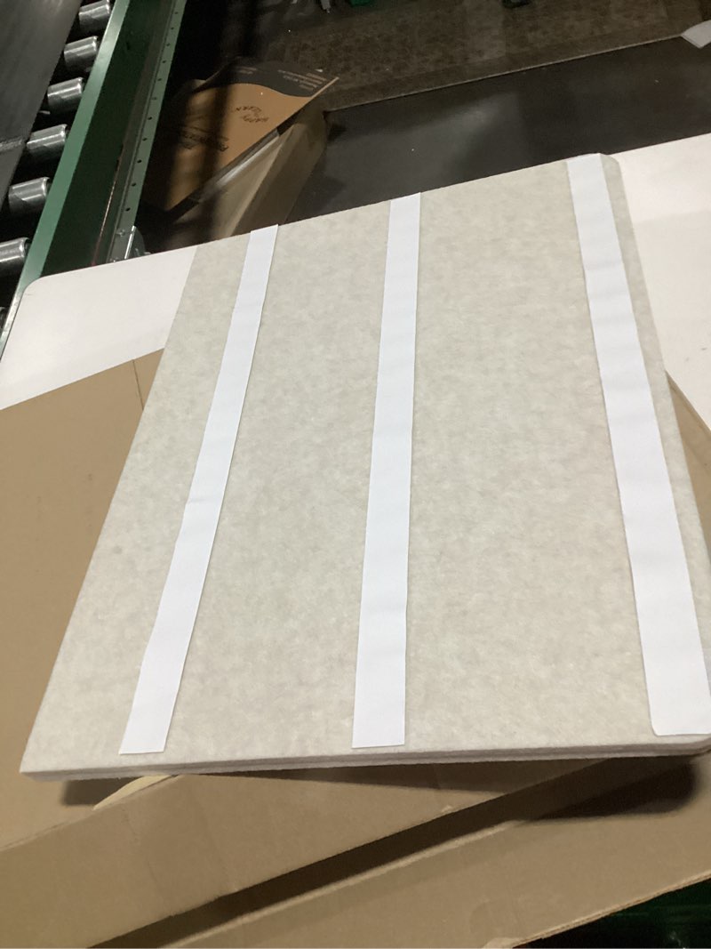 Condition photo showing Good Condition for Bulletin Board, 36 x 24 inches Felt Board - Decorative Pin Board, Cork Board Alternative for Wall, 3' x 2' Foldable Self-Adhesive Vision Board Prayer Board with 20 Pushpins - Oatmeal Oatmeal 36×24 inches