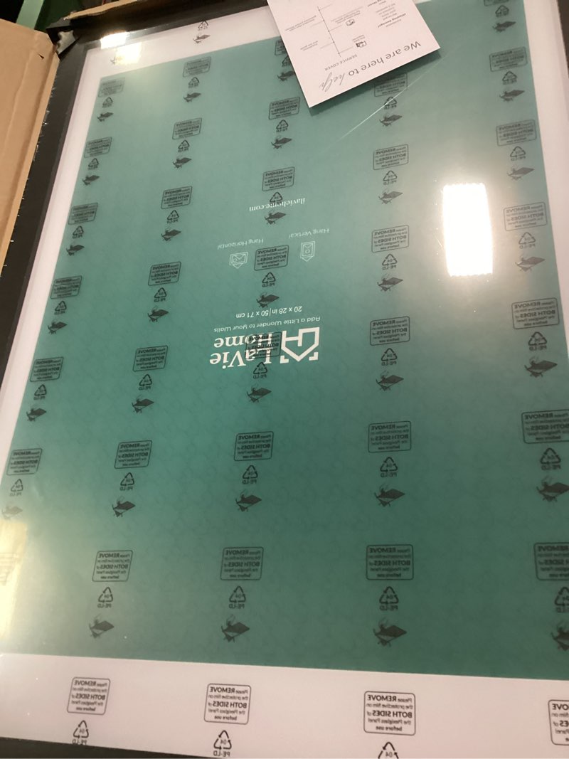 LaVie Home 30x40 Poster Frame Black, Display Pictures 24x36 with Mat or 30x40 Without Mat, Stable and Sturdy Picture Frame with Polished Plexiglass, Horizontal and Vertical Format of The Wall?1 Pack?