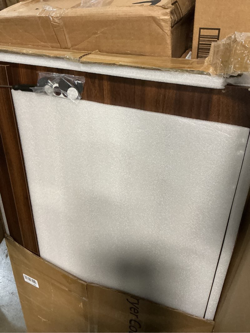 Condition photo showing Good Condition for BYMTR Washer Dryer Countertop, 27.5" D x 54" W Washer and Dryer Topper Covers with Edge Rails, Wood 