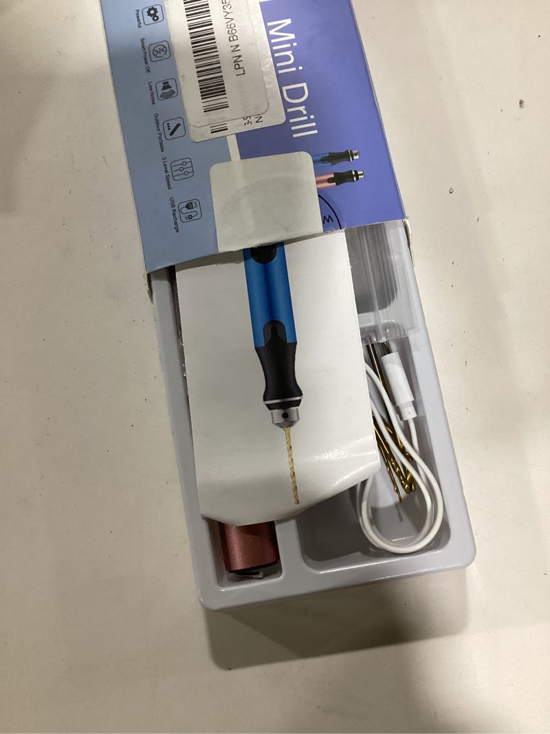 Condition photo showing New/Like New for 3-Speed Cordless Mini Drill Pen With 8 Small Drill Bits,Rechargeable Electric Hand Drill Pin Vise,Resin Drill Set For Jewelry Making,Resin,Plastic,Wood,Keychains DIY (PINK)