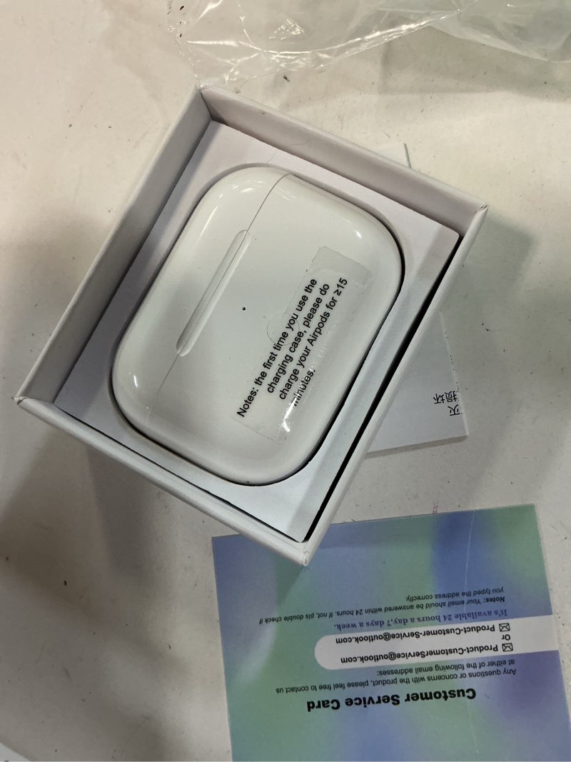 Condition photo showing As Is for jinstyles wireless charging case compatible for airpods pro 2nd & 1st - airpods pro 1st & 2nd generation charger case replacement with bluetooth pairing sync button