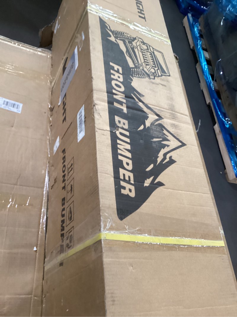 Condition photo showing As Is for Nilight Front Bumper Compatible for 2007 2008 2009 2010 2011 2012 2013 2014 2015 2016 2017 2018 Jeep Wrangler JK/JKU Rock Crawler Winch Plate