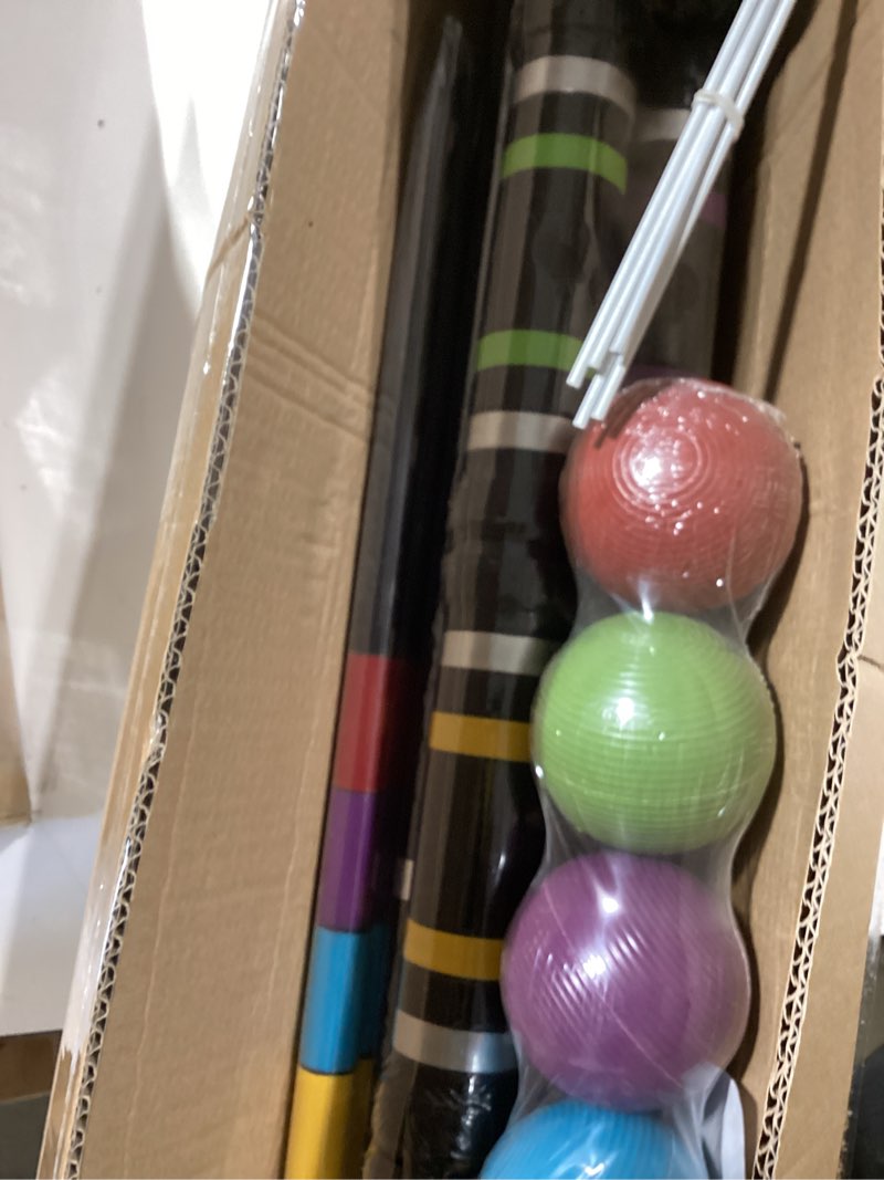 Condition photo showing Good Condition for DealKits [6 Players] Premium Croquet Set for Families, Croquet Set with Carrying Bag for Yard Outdoor Lawn Backyard Games for Kids Adults All Ages, 35 Inch
