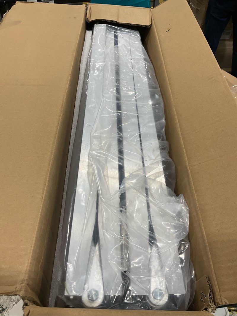 Condition photo showing Good Condition for VNN Portable Wheelchair Ramp 5FT, Seamless Non-Slip Aluminum Ramps for Wheelchairs for Home, Handicap Wheelchair Ramps for Home Steps, Aluminum Loading Dock Plates Aluminum 5FT (Usable height 5-15 inch)
