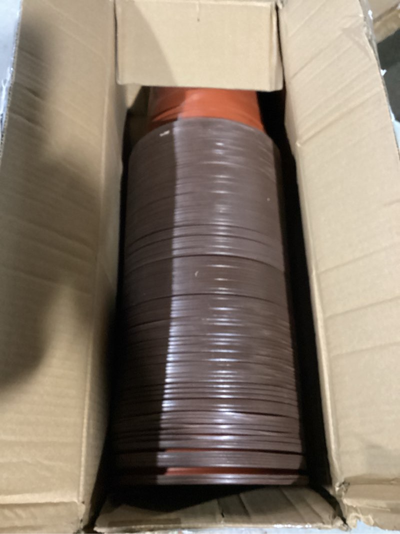 Condition photo showing As Is for 100 PCS 8 Inches Plastic Plant Nursery Pots Reusable for Succulents Seedlings Cuttings TransplantingSeedlings Plastic Plant Pots with Drainage Holes 8x7x5.9inch