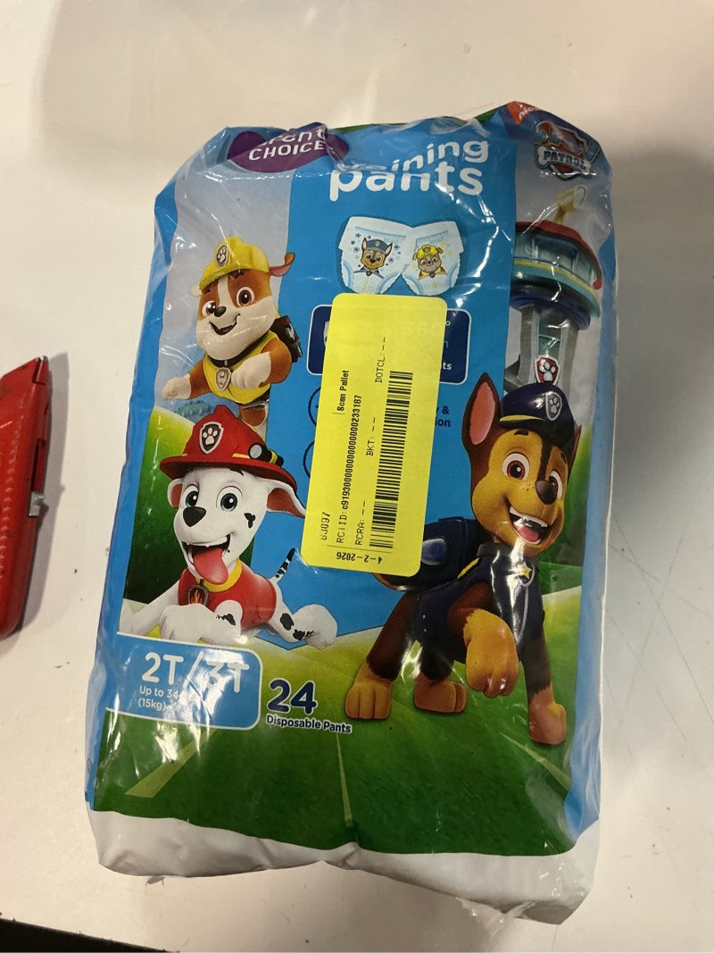 Condition photo showing New/Like New for parent s choice boys training pants  2t/3t  24 count (select for more options)