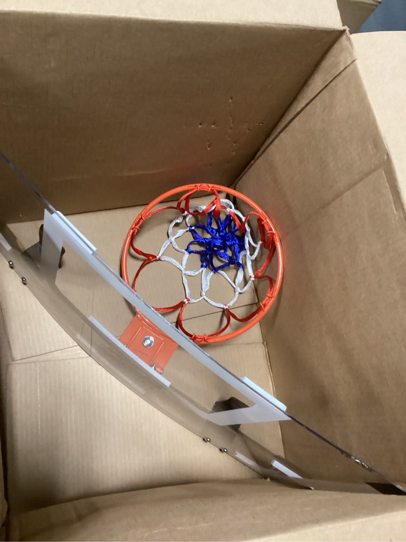 Condition photo showing As Is for sklz pro mini indoor basketball hoop - over the door – portable - great for home, dorms, offices, and gifts xl