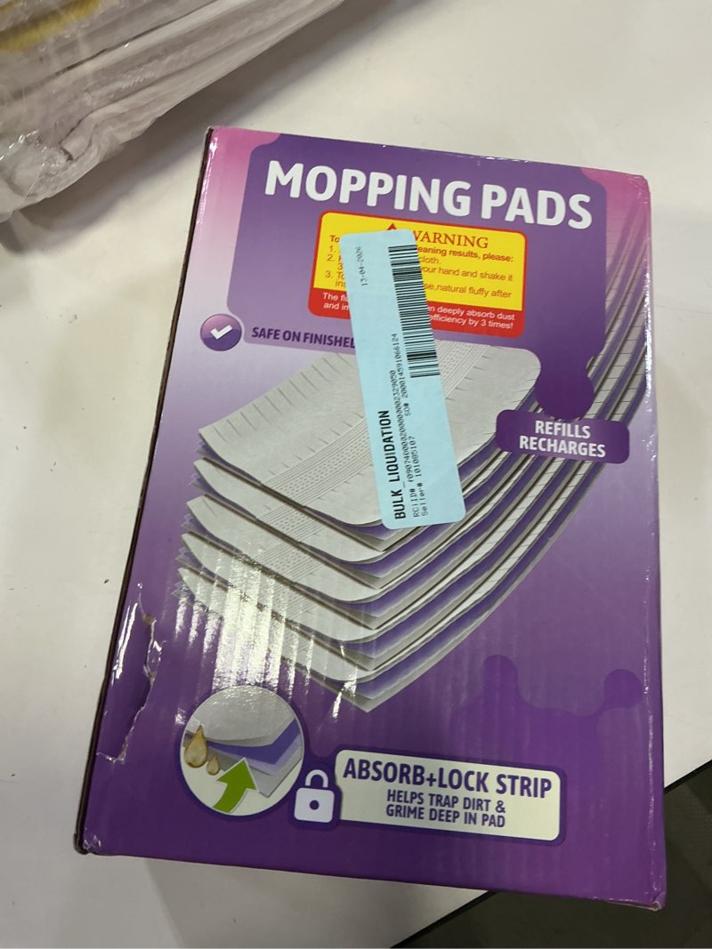 Condition photo showing New/Like New for sugarday 10 pack disposable mop pads compatible with swifferpower mop pads replacement multi-surface mopping pad refills for floor cleaning
