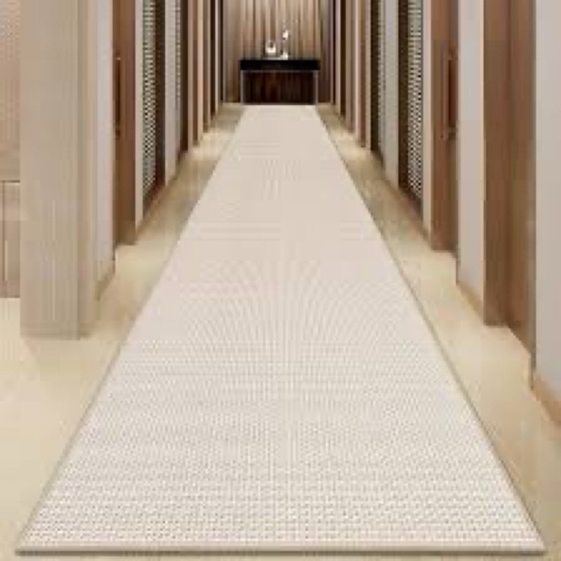 GOYLSER Jute Runner Rug Non Slip Washable, 20 ft Rubber Backed Absorbent Laundry Rugs Laundry Room Runner, Deep Brown Long Hallway Rug 2'4" x 20' (Rectangular) Deep Brown