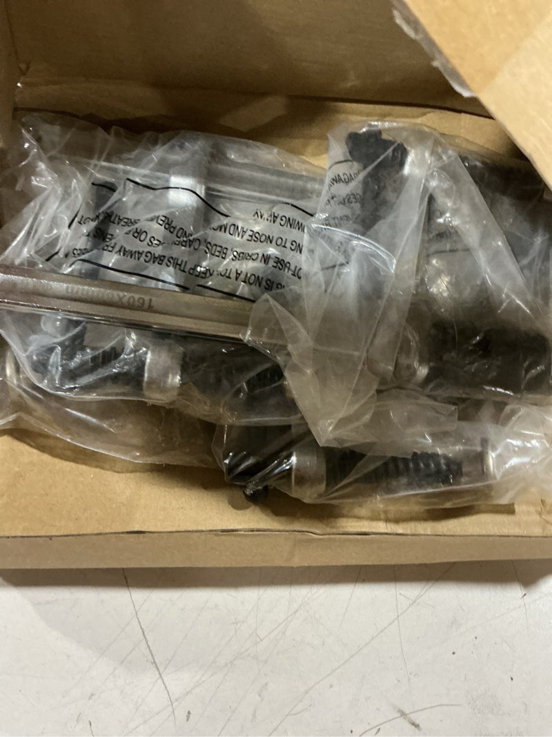 Condition photo showing As Is for moxweyeni 4 pack welding clamp with t-handle maximum opening 6-1/2 inch, throat depth 3-1/4 inchs – fits 5/8 inch (16 mm) welding table holes heavy-duty workbench screw clamp for weld & fabrication