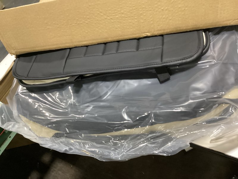 Condition photo showing Good Condition for Car Seat Cover Full Set, Leather Car Seat Cover, Waterproof Seat Covers, Car Seat Cushion, Nappa Leather Seat Covers Car Seat Protector Universal Fit Most Cars Black Black Full Set
