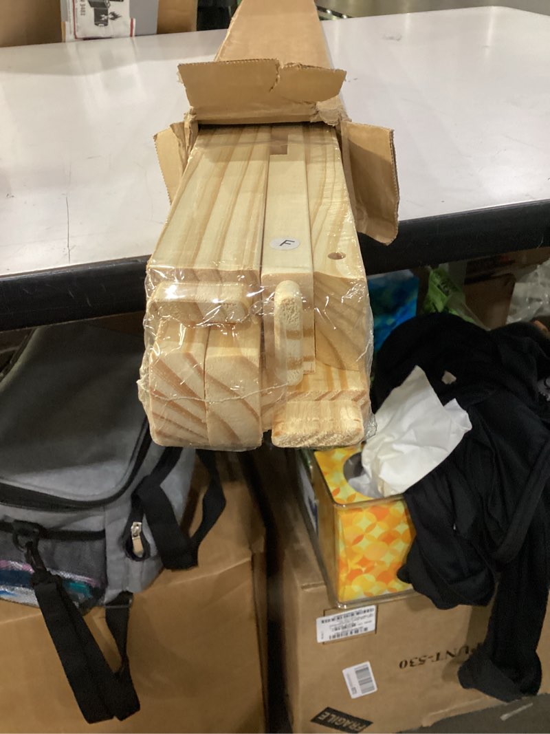 Condition photo showing New/Like New for falling in art easel stand for painting, adjustable wooden easels for painting canvas up to 42", folding art easel for drawing, wedding sign and poster, suitable for kids and adults natural -1 pack