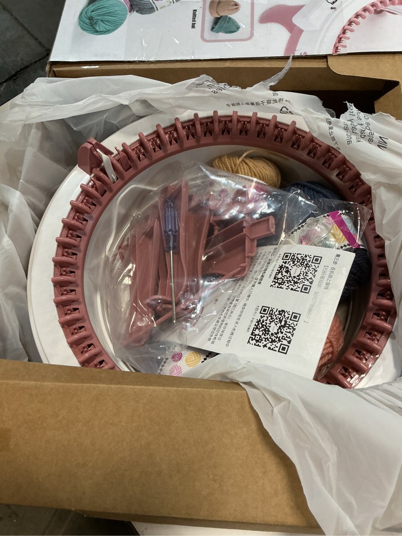 Condition photo showing New/Like New for sentro knitting machine 48 needles smart crochet knitting machine with row counter for adults and beginners, automatic circular weaving knitting loom machine kit for hat,socks,scarves,gloves