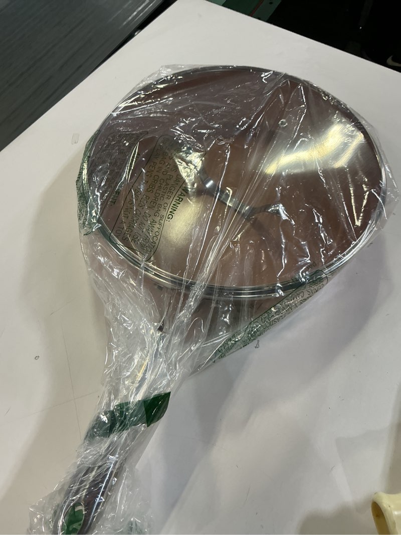 Condition photo showing As Is for Gotham Steel Hammered Copper Collection – 10” Nonstick Fry Pan with Lid, Premium Cookware, Aluminum Composition with Induction Plate for Even Heating, Dishwasher & Oven Safe