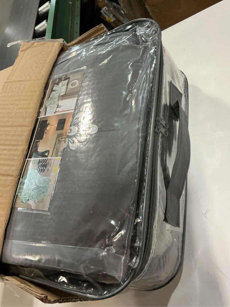 Condition photo showing Good Condition for Madison Park Cotton Daybed Cover Set-Double Sided Quilting Classic Cottage Design All Season Bedding with Bedskirt, Matching Shams, Decorative Pillow, 75"x39", Quebec Dark Grey 6 Piece 75"x39" Quebec Dark Grey