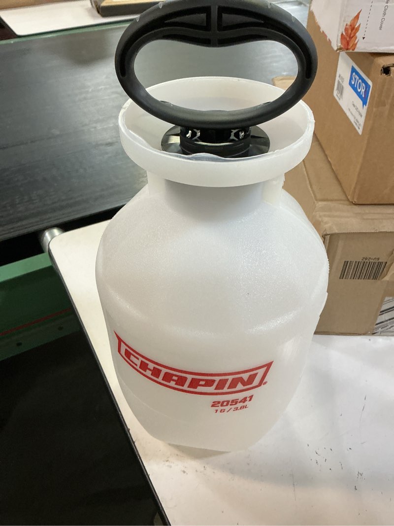 Condition photo showing As Is for chapin 1-gallon foaming sprayer, precise coverage | translucent poly tank; foaming spray improves accuracy and reduces waste with filtration and extended-reach hose