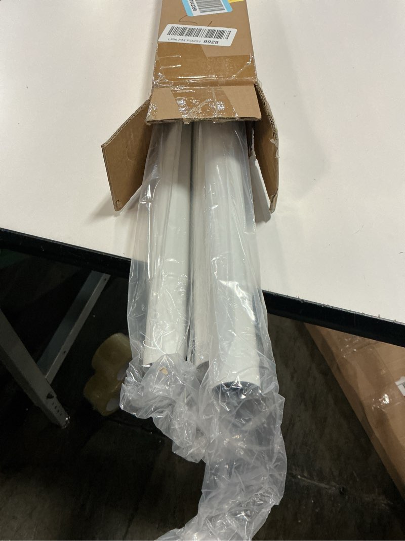 Condition photo showing New/Like New for White Tension Curtain Rods 41-146 In Extra Long Outdoor Patio Curtain Rods No Drilling Adjustable Heavy Duty Tension Rods for Windows Bathroom Living Room Curtains, Rod Diameter 1.26In 41-146in-1 Pack White