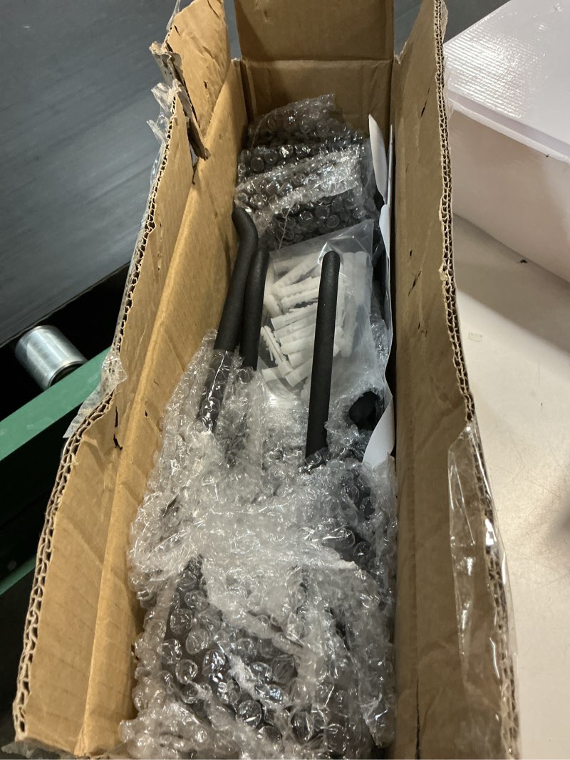 Condition photo showing Good Condition for 48" garage tool organizer wall mount, 440lbs garden garage storage garage organization with adjustable heavy duty hanging hooks, yard rack hanger system shovel rake broom ladder holder, men gift 48" alloy steel with 3 panels & 7 hooks